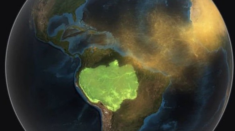  Vídeo de la NASA muestra cómo el polvo del Sahara fertiliza la Amazonia